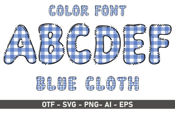 Blue Cloth: A Playful Font for Artistic and Creative Projects