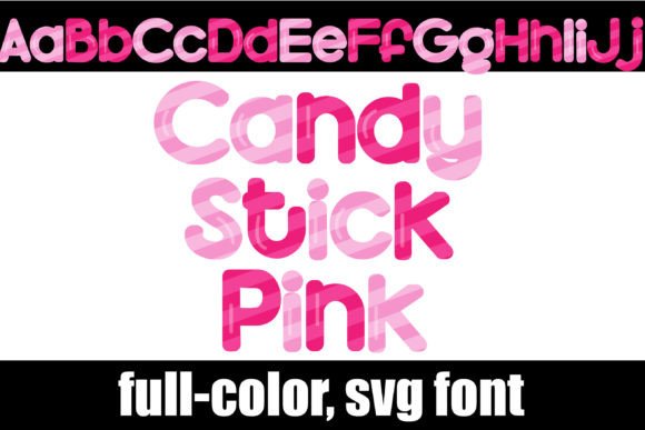Candy Stick Pink: A Sweet SVG Font for Creative Projects