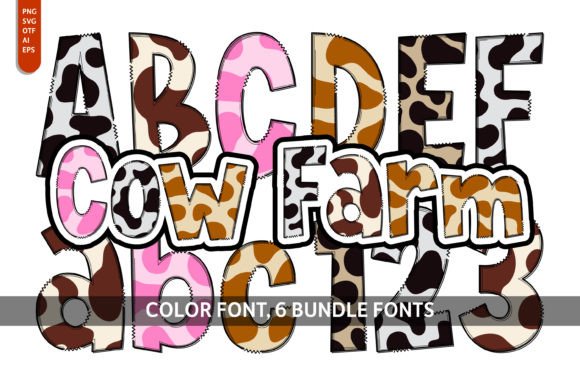 Cow Farm Bundle: A Playful Creative Font for Modern Designs