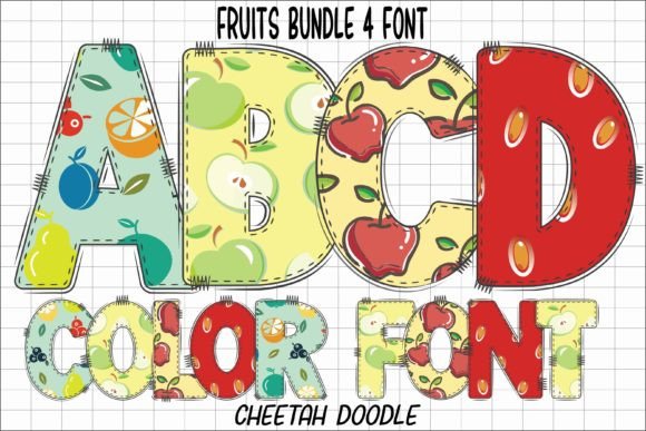 Fruits: A Colorful Font for Modern Design Projects