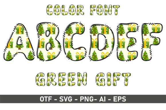 Green Gift: A Creative Font for Playful, Artistic Design Projects