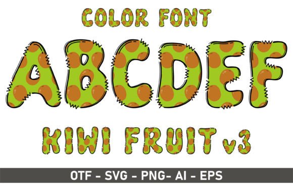 Kiwi V3: A Colorful Display Font for Playful Designs