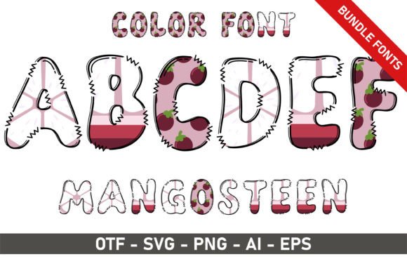 Mangosteen Bundle: A Playful Font for Creative Projects