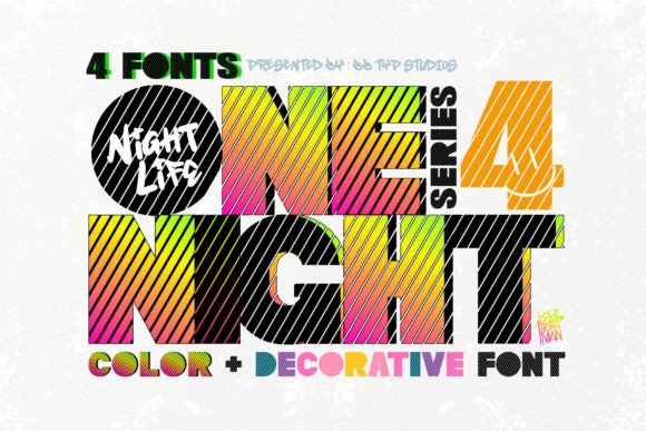 One Night 4: A Creative Font for Retro Designs
