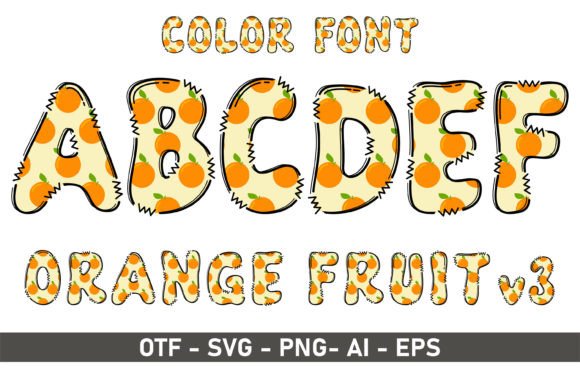 Orange V3: A Playful Color Font for Creative Projects