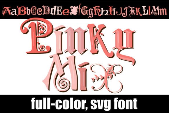 Pinky Mix: A Colorful SVG Font for Modern Design