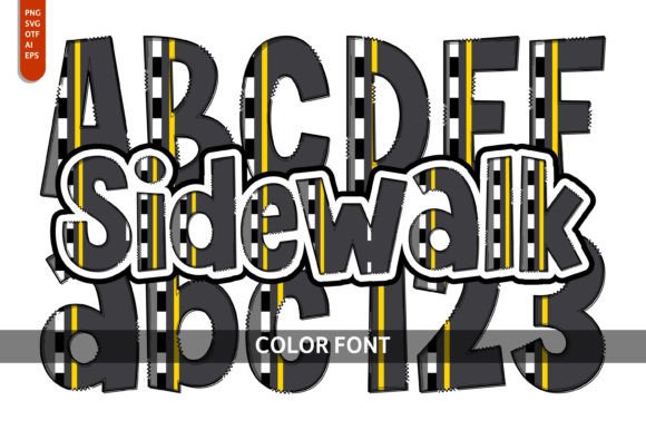 Sidewalk Font: A Creative, Colorful Typeface for Playful Designs