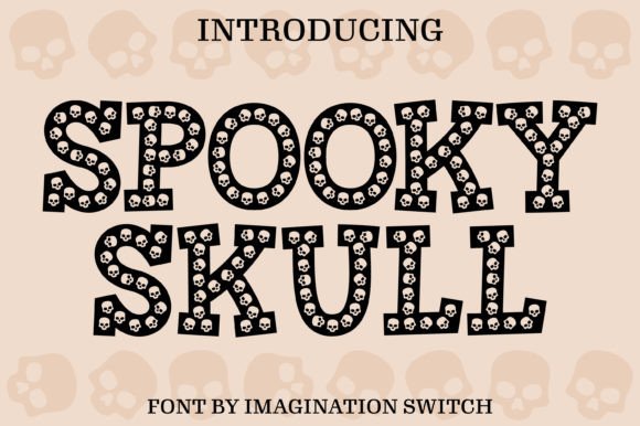 Spooky Skull: A Font That Brings Bold, Gothic Energy to Your Designs