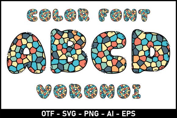 Voronoi: The Whimsical Display Font for Creative Projects