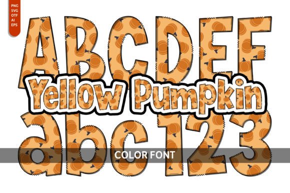 Yellow Pumpkin: A Warm, Whimsical Font for Autumn Designs